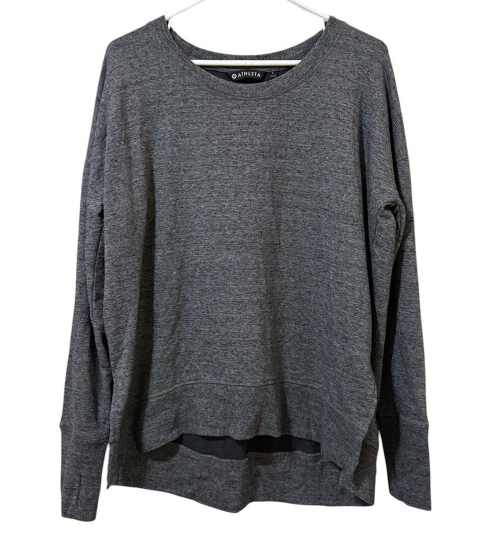 Athleta Long Sleeve Lightweight Weight Shirt Women Size Large Stretch Thumb Hole